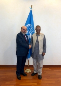 FAO chief and Yunus stress links between tackling violence and hunger FAO chief and Yunus stress links between tackling violence and hunger