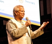Yunus delivered keynote speech at the Rotary International Presidential Peace-Building Conference held in Sydney Yunus delivered keynote speech at the Rotary International Presidential Peace-Building Conference held in Sydney