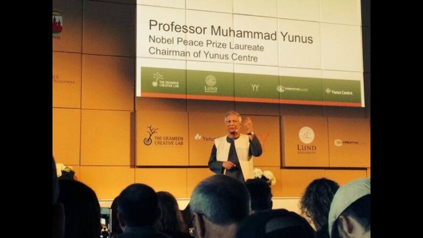 Yunus Launches European Social Business Week in Lund, Sweden Yunus Launches European Social Business Week in Lund, Sweden