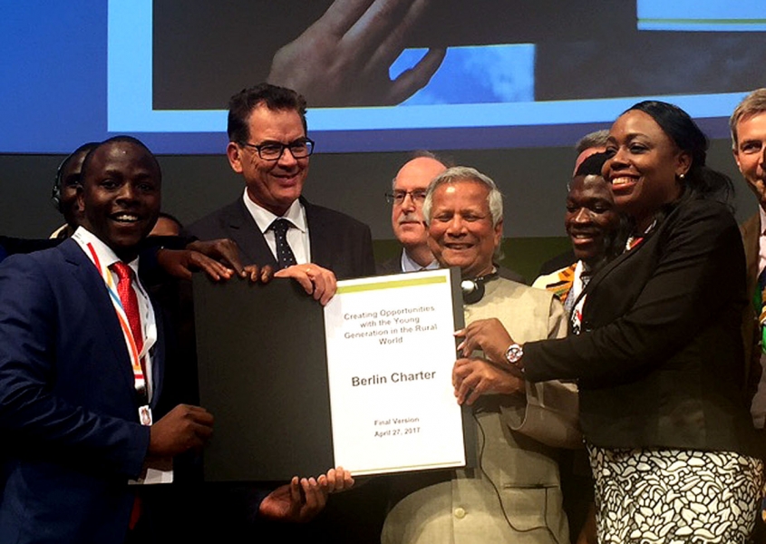 G 20 Initiative on Zero Hunger : German Minister Launches 'Berlin Charter" with Yunus G 20 Initiative on Zero Hunger : German Minister Launches 'Berlin Charter" with Yunus