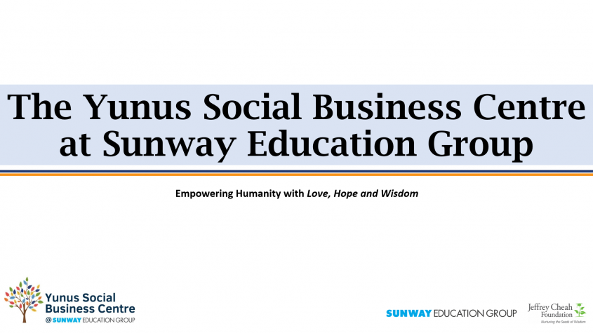 Yunus Social Business Centre at Sunway Report-2020-2021 Yunus Social Business Centre at Sunway Report-2020-2021